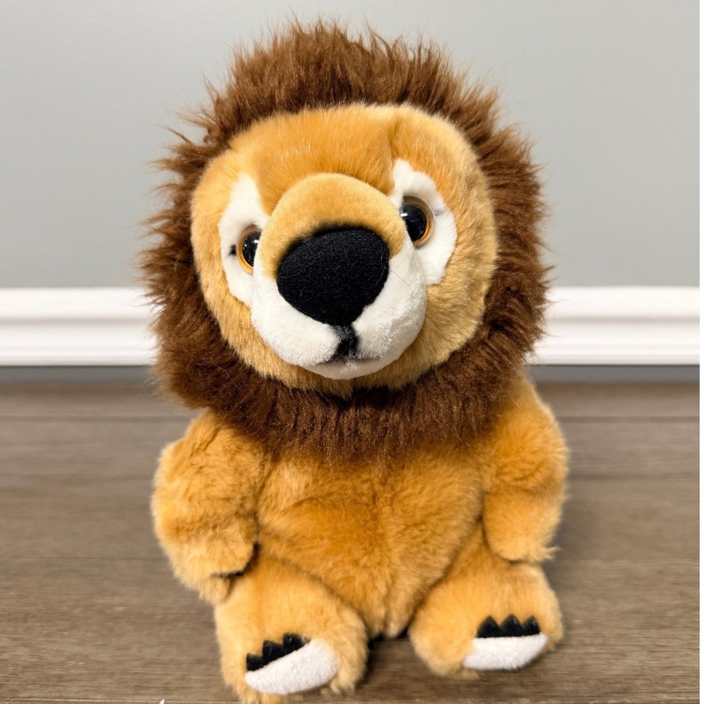 Adventure Planet Belly Buddy Lion Plush Stuffed Animal Wildlife Realistic Safari